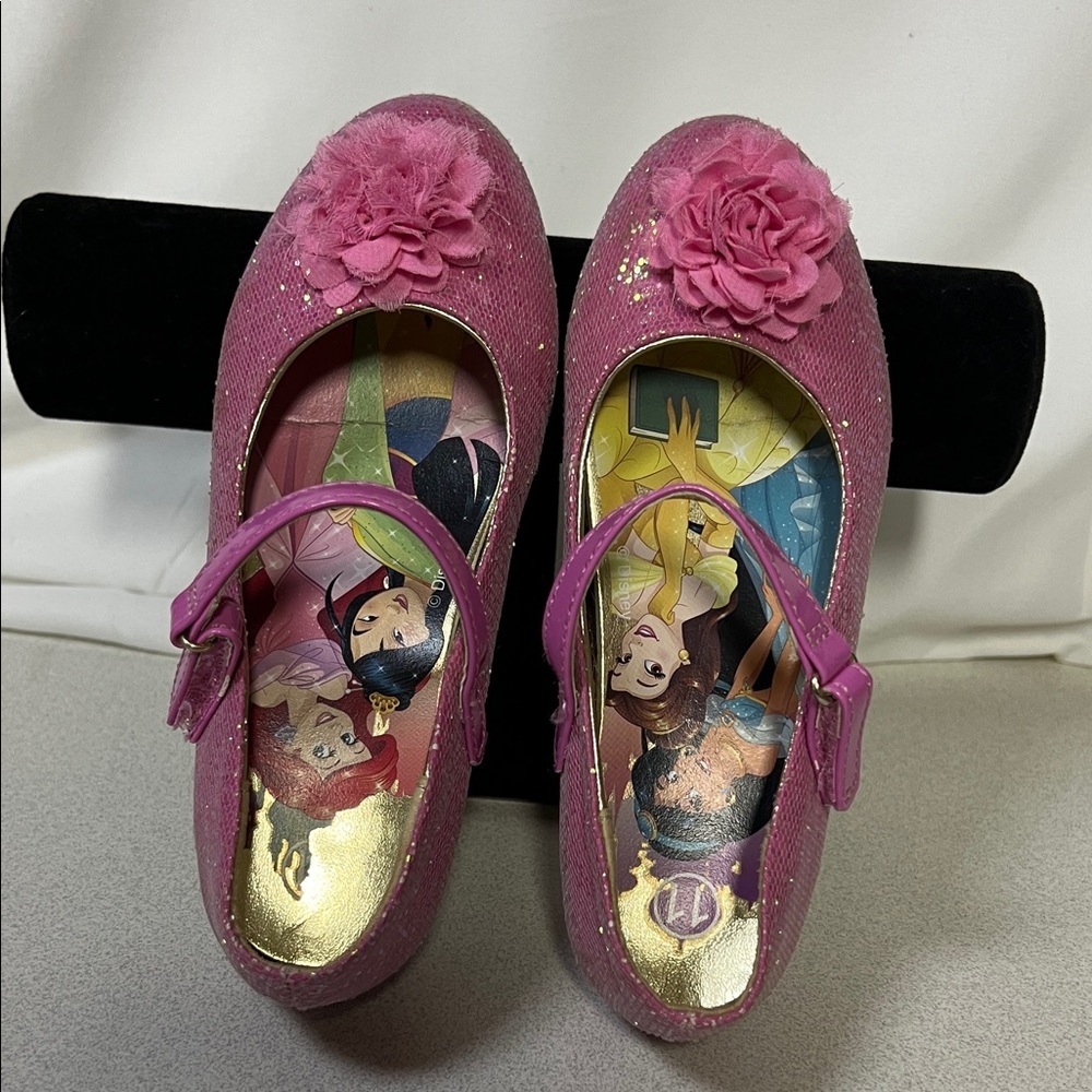 Disney Pink Floral Kids Dress Shoes